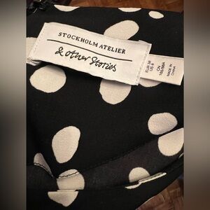 Black and White Polka Dot Dress by & Other Stories Stockholm